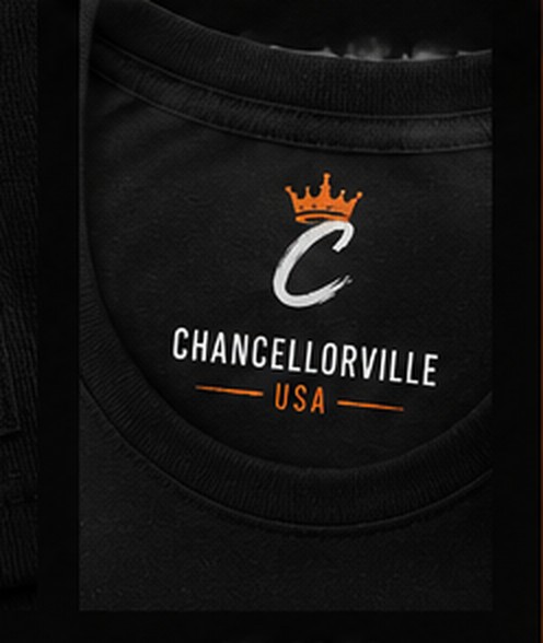 Chancellorville USA Crown-C neck print detail